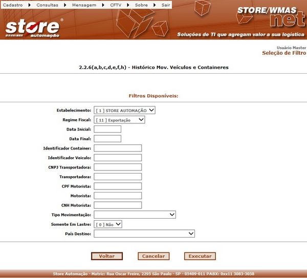 2.2.6(A,B,C,D,E,F,H) - HISTÓRICO MOV. VEÍCULOS E CONTAINERES